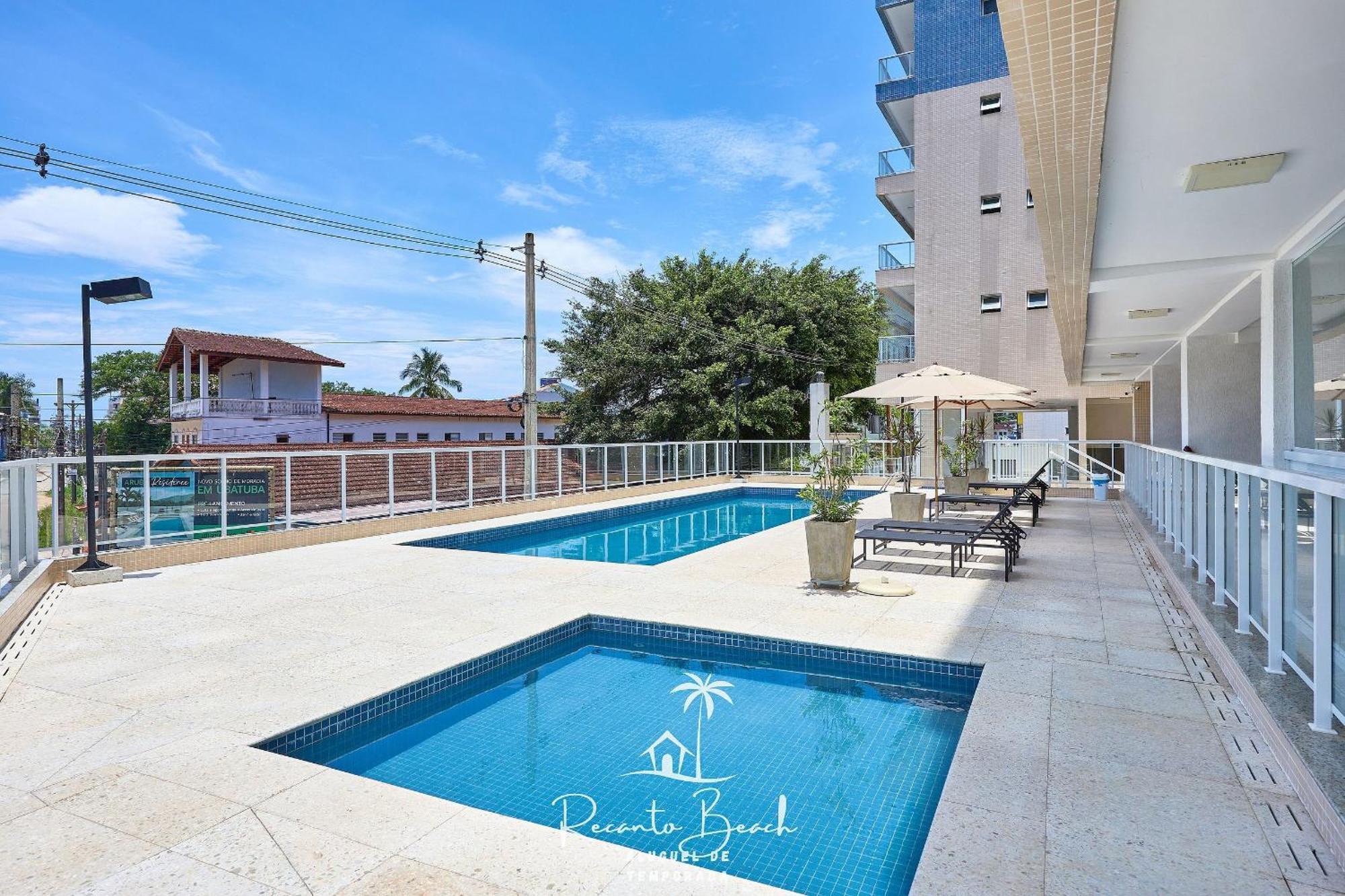Apto Com Piscina Aquecida Sauna E Churrasqueira Ubatuba Eksteriør billede